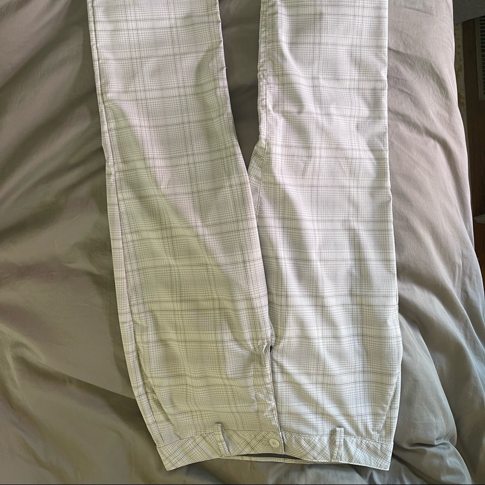 Under Armour Men's Performance Plaid Golf Pants 32 x 32 White 208603